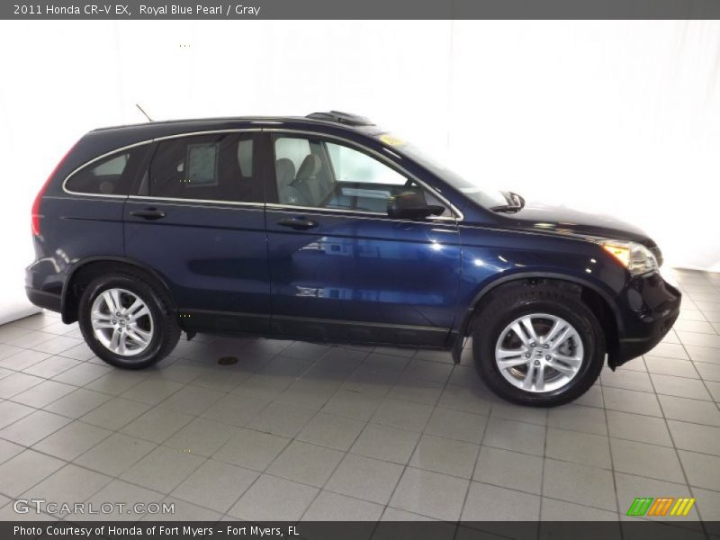 Royal Blue Pearl / Gray 2011 Honda CR-V EX
