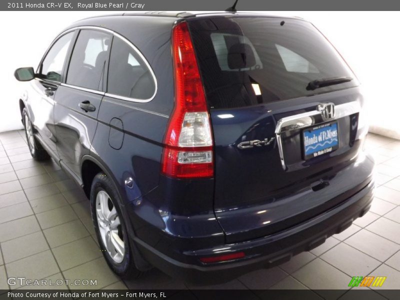 Royal Blue Pearl / Gray 2011 Honda CR-V EX