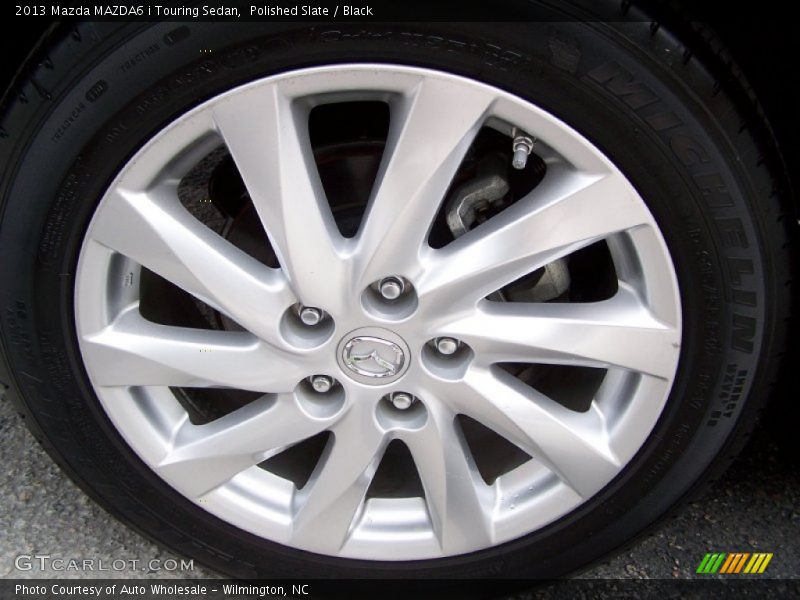Polished Slate / Black 2013 Mazda MAZDA6 i Touring Sedan