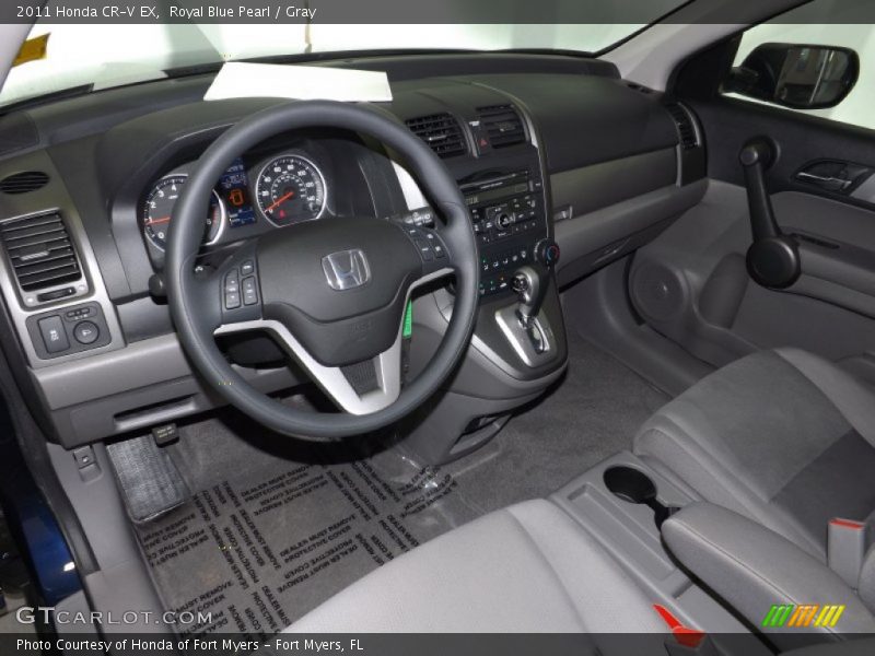 Royal Blue Pearl / Gray 2011 Honda CR-V EX