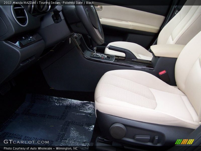 Polished Slate / Black 2013 Mazda MAZDA6 i Touring Sedan