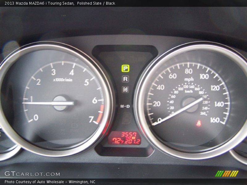 Polished Slate / Black 2013 Mazda MAZDA6 i Touring Sedan