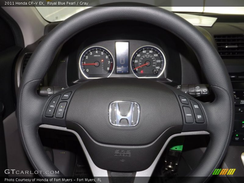 Royal Blue Pearl / Gray 2011 Honda CR-V EX