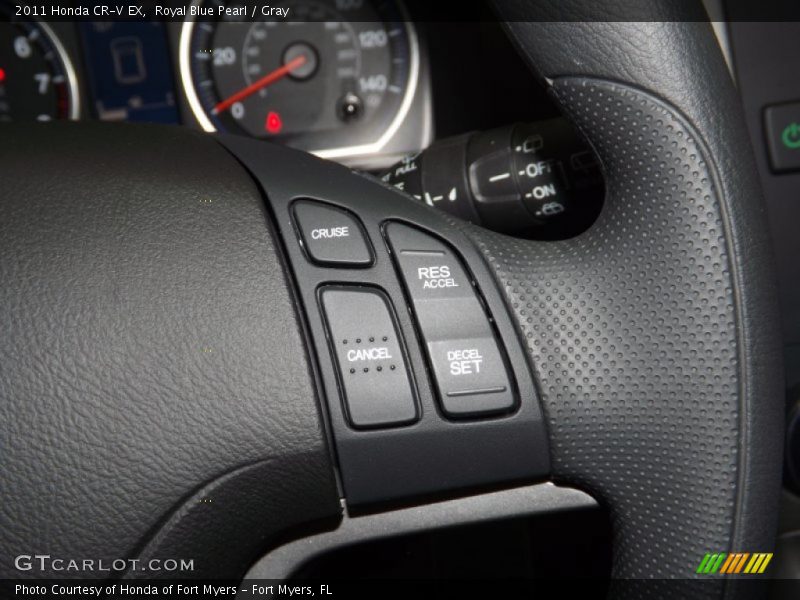 Royal Blue Pearl / Gray 2011 Honda CR-V EX