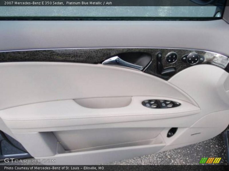 Platinum Blue Metallic / Ash 2007 Mercedes-Benz E 350 Sedan