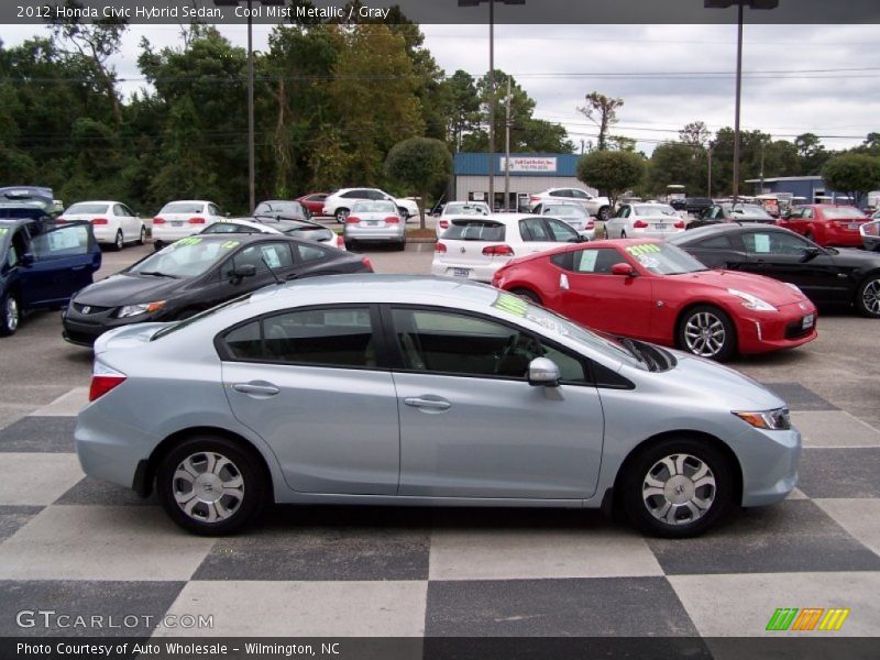 Cool Mist Metallic / Gray 2012 Honda Civic Hybrid Sedan
