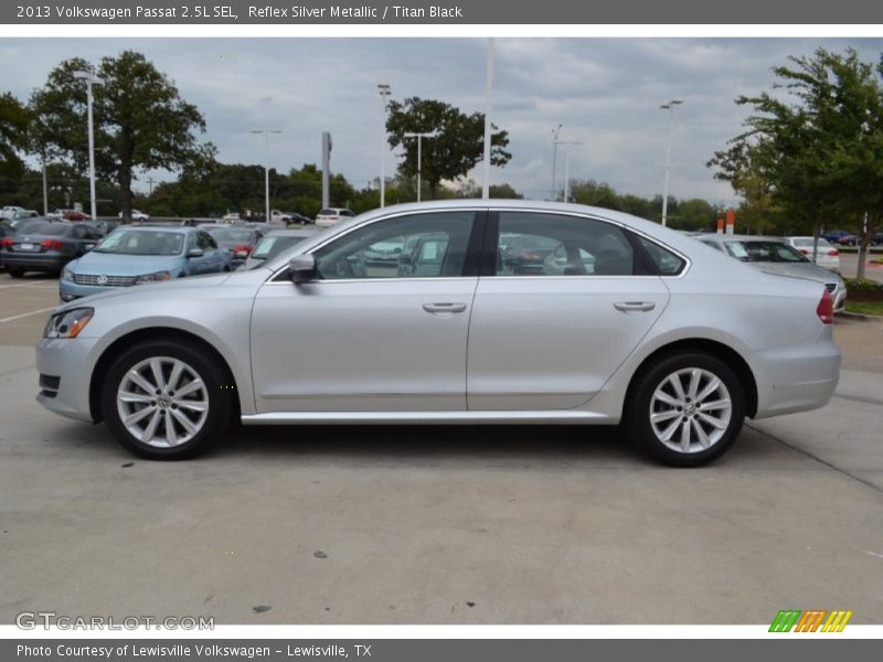 Reflex Silver Metallic / Titan Black 2013 Volkswagen Passat 2.5L SEL