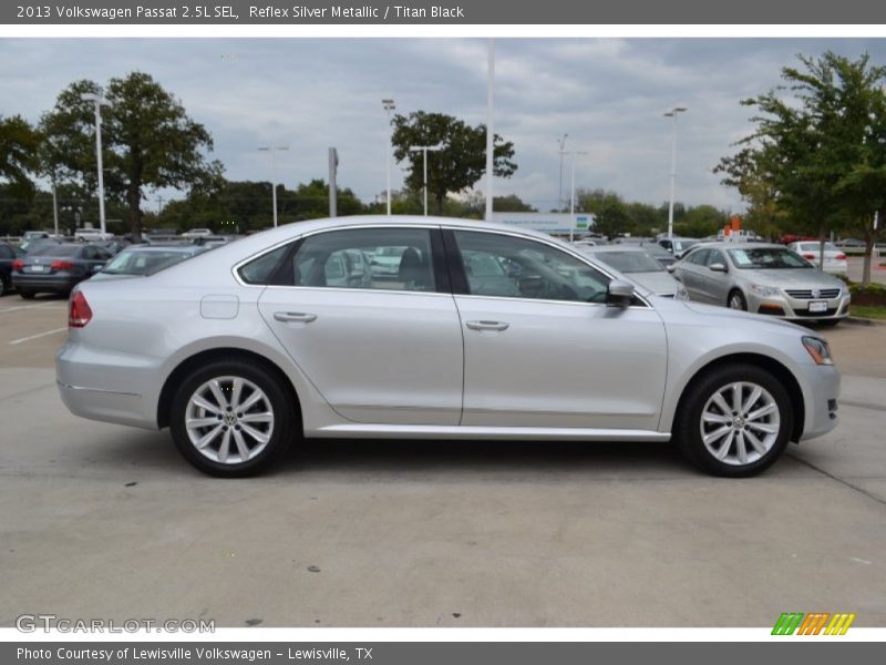 Reflex Silver Metallic / Titan Black 2013 Volkswagen Passat 2.5L SEL