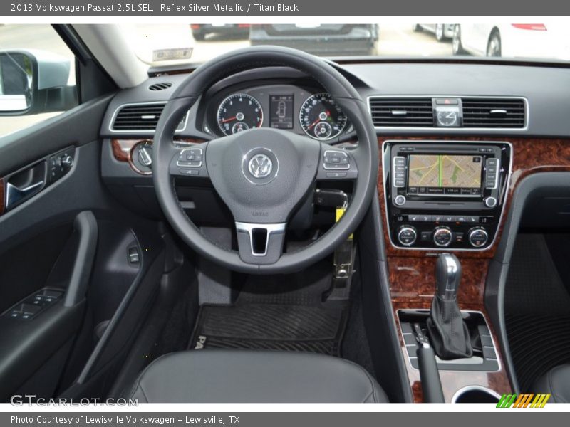 Reflex Silver Metallic / Titan Black 2013 Volkswagen Passat 2.5L SEL