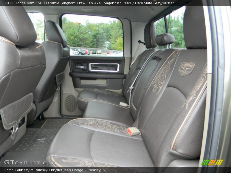 Sagebrush Pearl / Dark Slate Gray/Russet 2012 Dodge Ram 1500 Laramie Longhorn Crew Cab 4x4