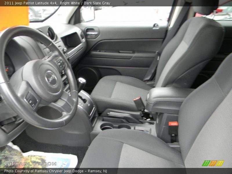 Bright White / Dark Slate Gray 2011 Jeep Patriot Latitude 4x4