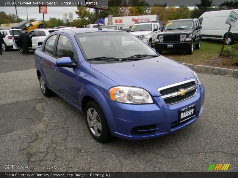 Bright Blue / Charcoal 2009 Chevrolet Aveo LT Sedan