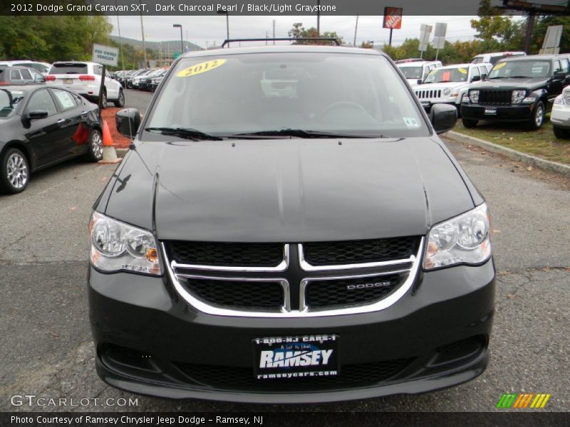 Dark Charcoal Pearl / Black/Light Graystone 2012 Dodge Grand Caravan SXT