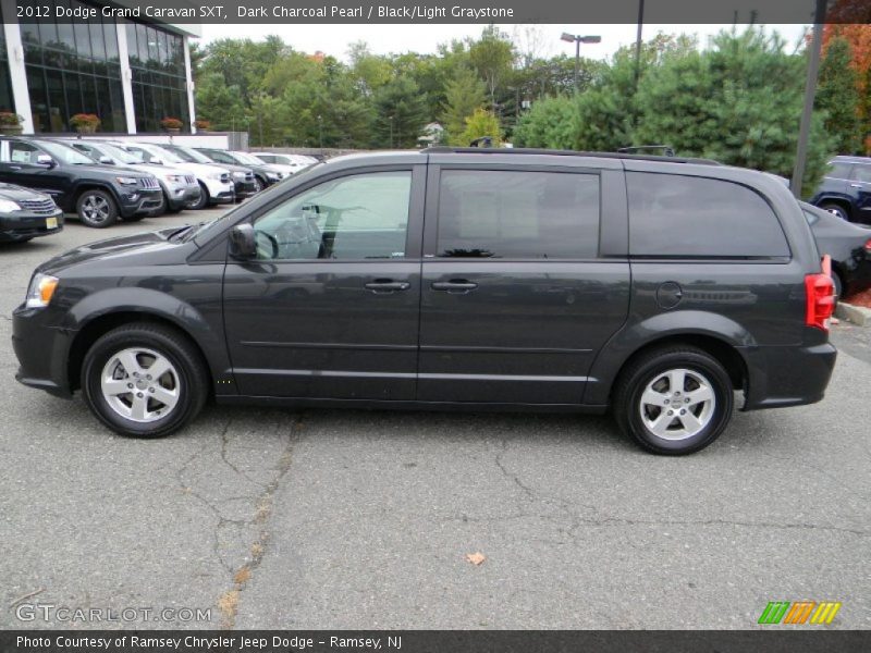Dark Charcoal Pearl / Black/Light Graystone 2012 Dodge Grand Caravan SXT