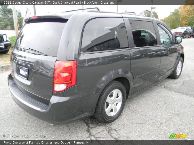 Dark Charcoal Pearl / Black/Light Graystone 2012 Dodge Grand Caravan SXT