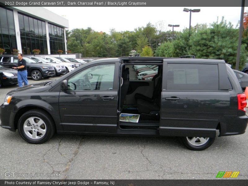 Dark Charcoal Pearl / Black/Light Graystone 2012 Dodge Grand Caravan SXT