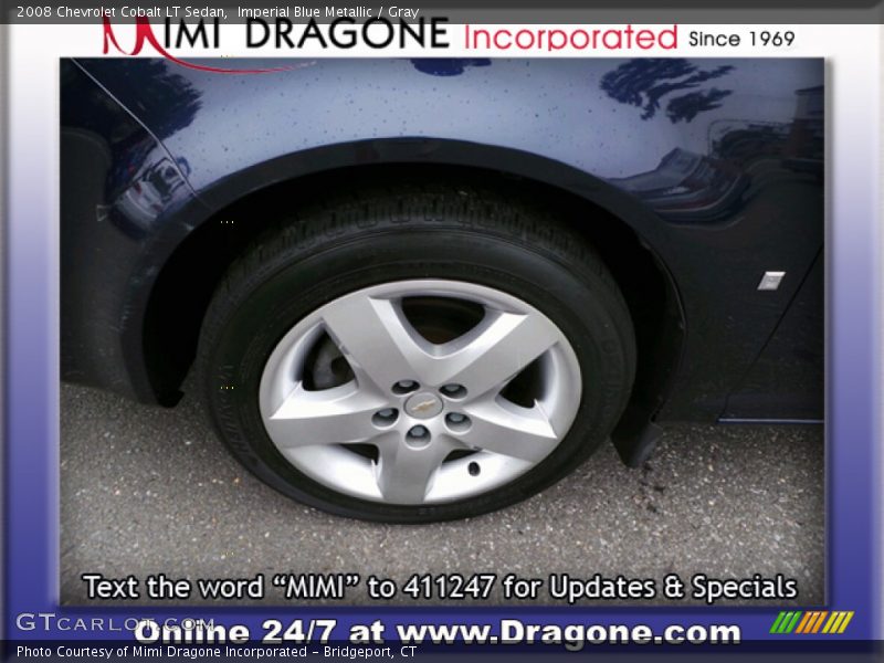 Imperial Blue Metallic / Gray 2008 Chevrolet Cobalt LT Sedan