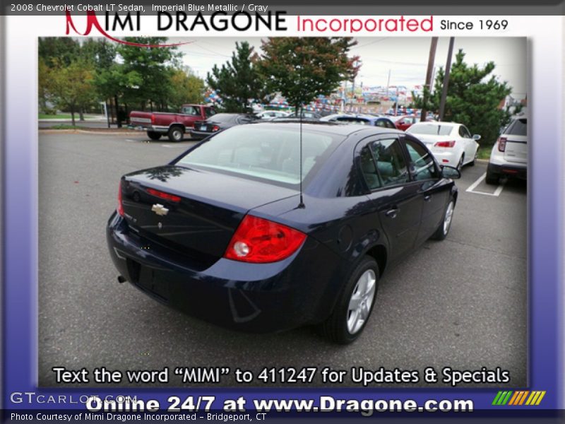 Imperial Blue Metallic / Gray 2008 Chevrolet Cobalt LT Sedan