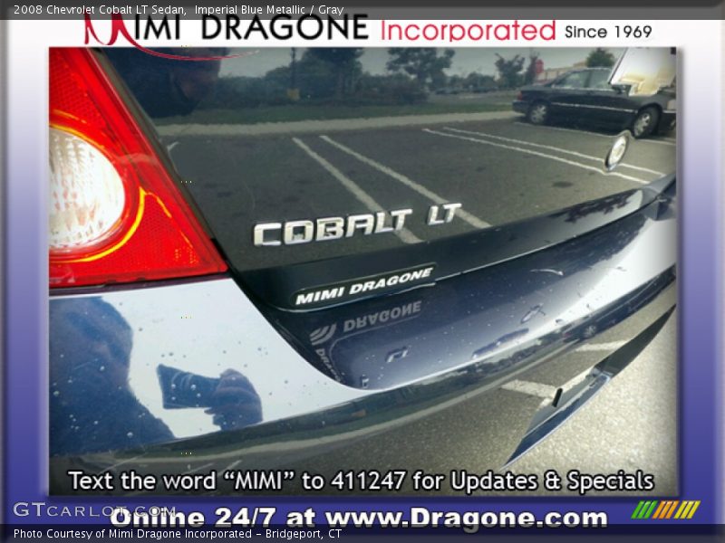 Imperial Blue Metallic / Gray 2008 Chevrolet Cobalt LT Sedan