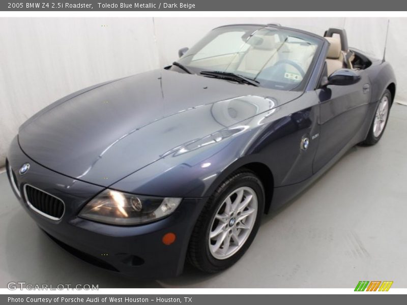 Toledo Blue Metallic / Dark Beige 2005 BMW Z4 2.5i Roadster