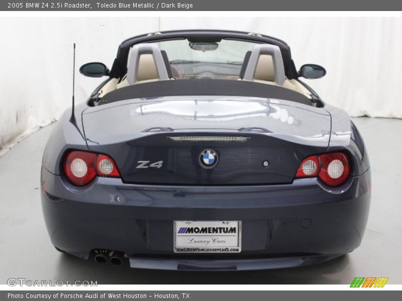 Toledo Blue Metallic / Dark Beige 2005 BMW Z4 2.5i Roadster