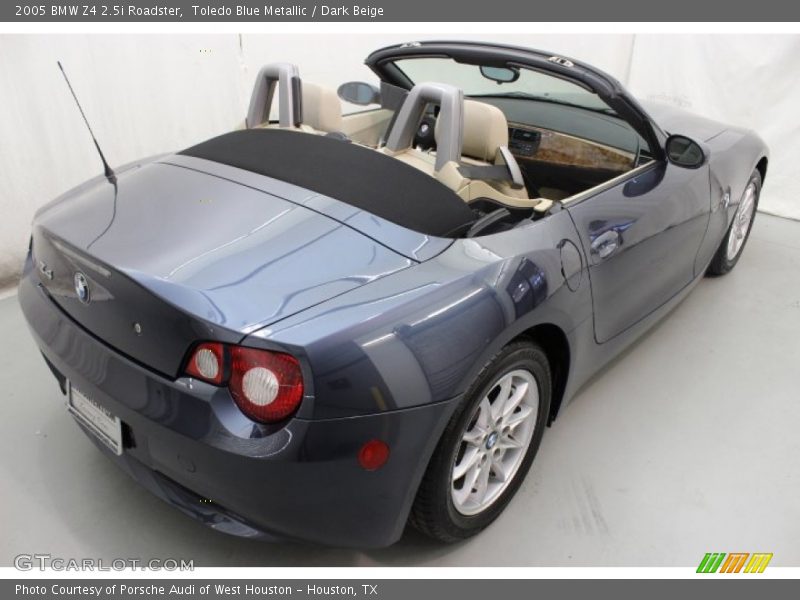 Toledo Blue Metallic / Dark Beige 2005 BMW Z4 2.5i Roadster