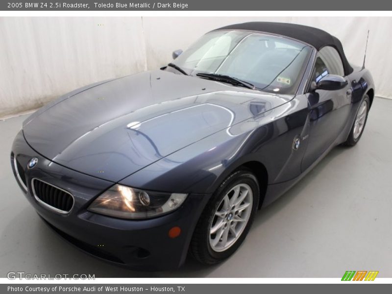 Toledo Blue Metallic / Dark Beige 2005 BMW Z4 2.5i Roadster