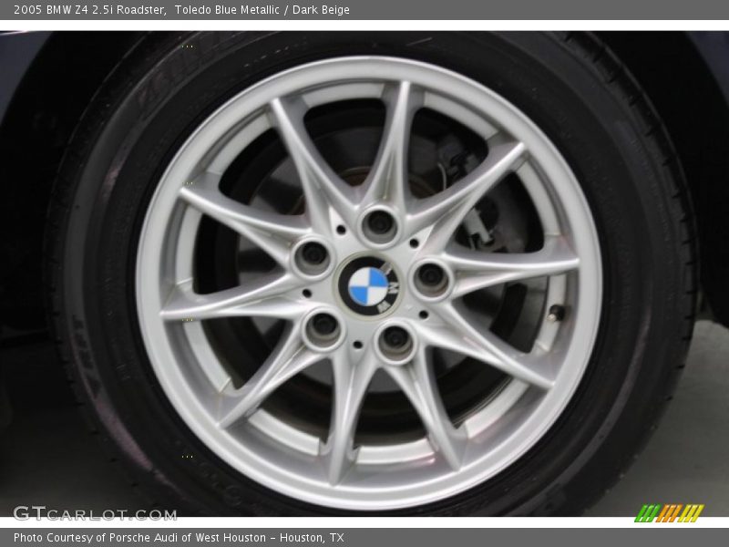 Toledo Blue Metallic / Dark Beige 2005 BMW Z4 2.5i Roadster