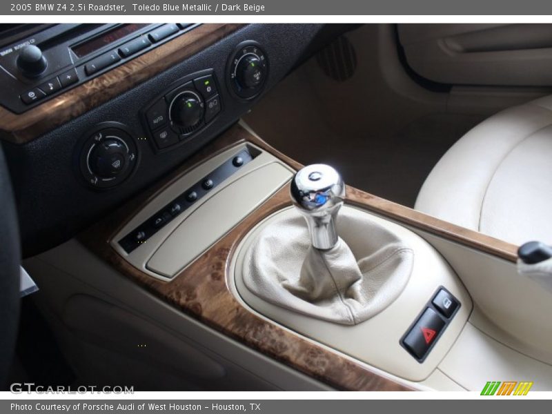 Toledo Blue Metallic / Dark Beige 2005 BMW Z4 2.5i Roadster