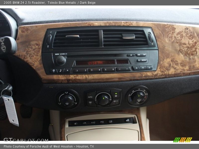 Toledo Blue Metallic / Dark Beige 2005 BMW Z4 2.5i Roadster