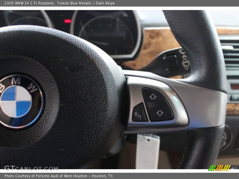 Toledo Blue Metallic / Dark Beige 2005 BMW Z4 2.5i Roadster