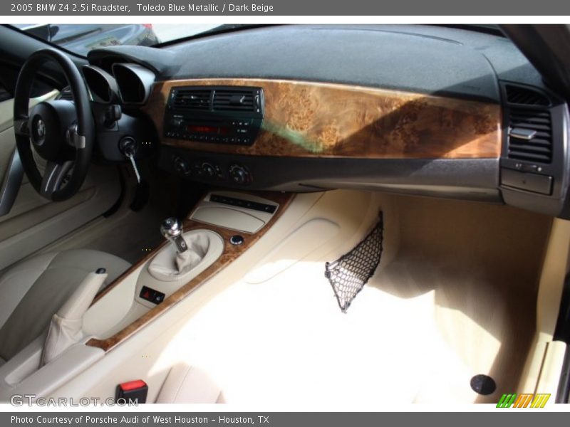 Toledo Blue Metallic / Dark Beige 2005 BMW Z4 2.5i Roadster