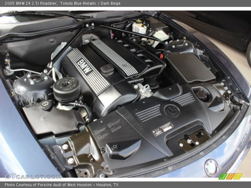 Toledo Blue Metallic / Dark Beige 2005 BMW Z4 2.5i Roadster