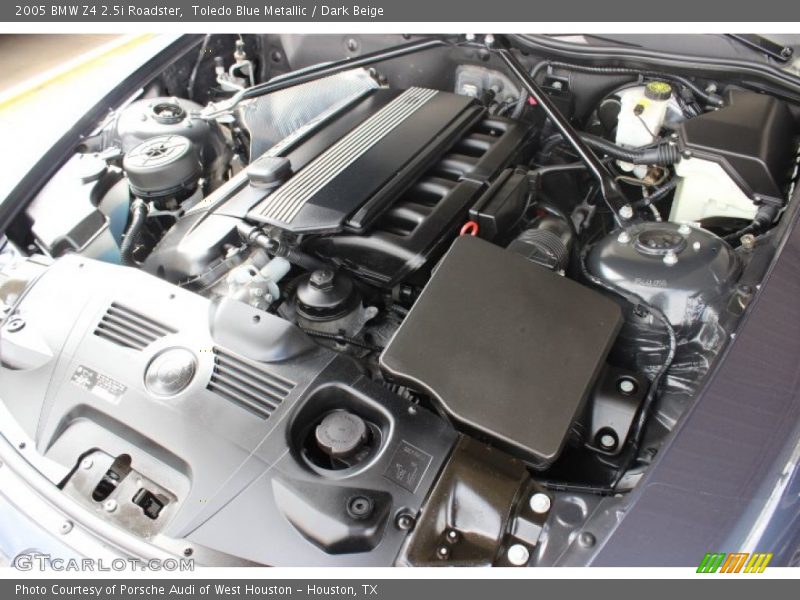 Toledo Blue Metallic / Dark Beige 2005 BMW Z4 2.5i Roadster