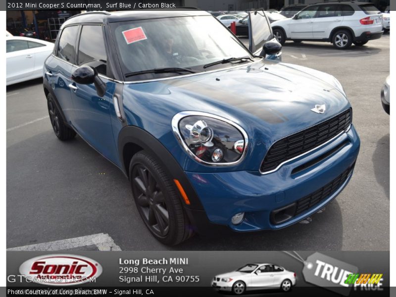 Surf Blue / Carbon Black 2012 Mini Cooper S Countryman