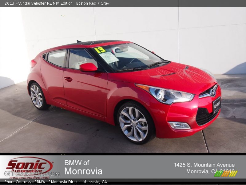 Boston Red / Gray 2013 Hyundai Veloster RE:MIX Edition