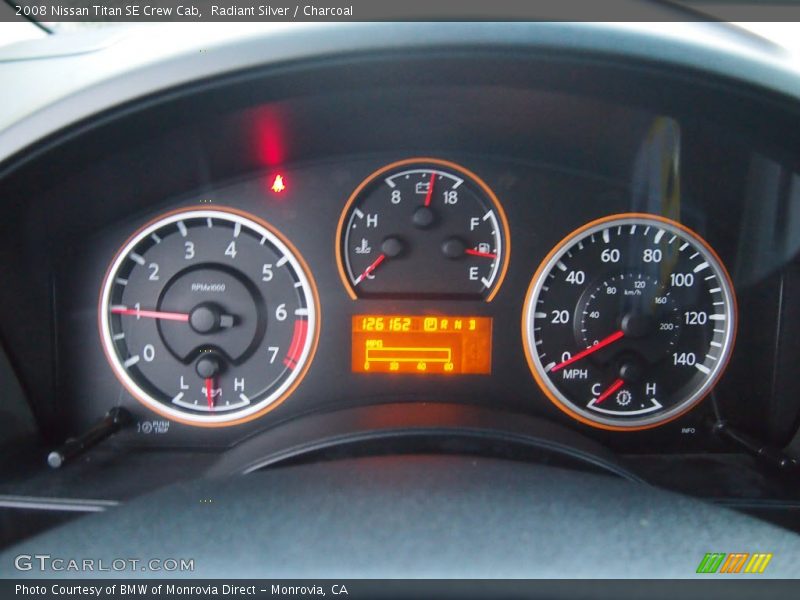 Radiant Silver / Charcoal 2008 Nissan Titan SE Crew Cab