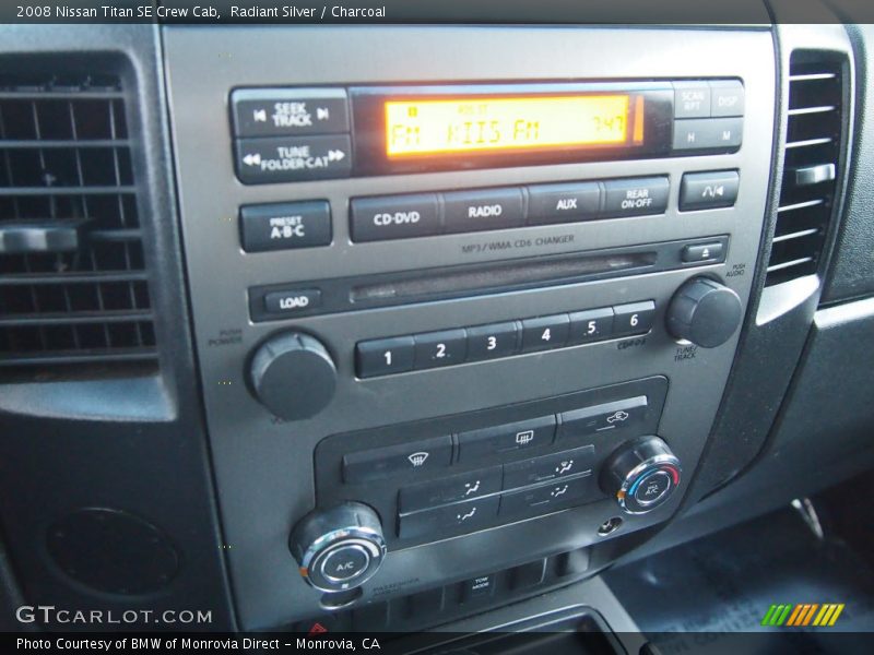 Radiant Silver / Charcoal 2008 Nissan Titan SE Crew Cab