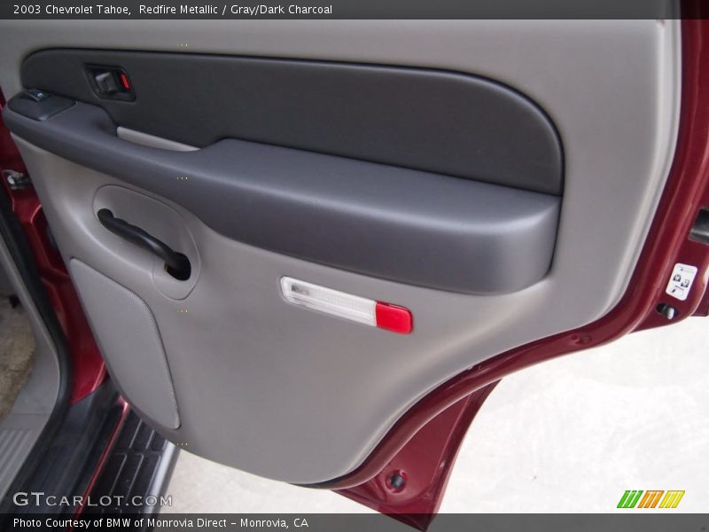 Redfire Metallic / Gray/Dark Charcoal 2003 Chevrolet Tahoe