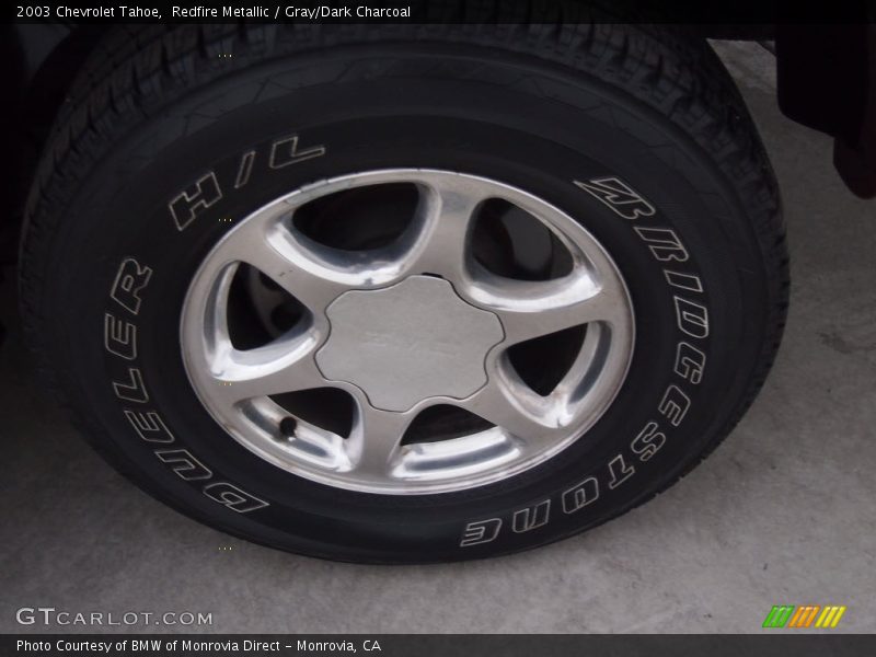 Redfire Metallic / Gray/Dark Charcoal 2003 Chevrolet Tahoe