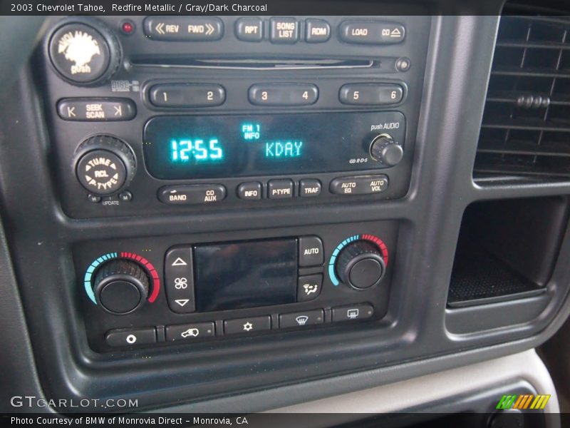 Redfire Metallic / Gray/Dark Charcoal 2003 Chevrolet Tahoe
