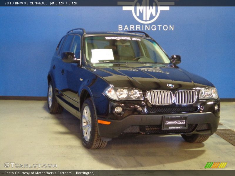 Jet Black / Black 2010 BMW X3 xDrive30i