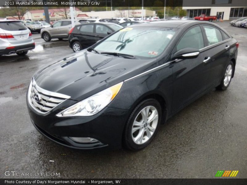 Midnight Black / Gray 2013 Hyundai Sonata Limited