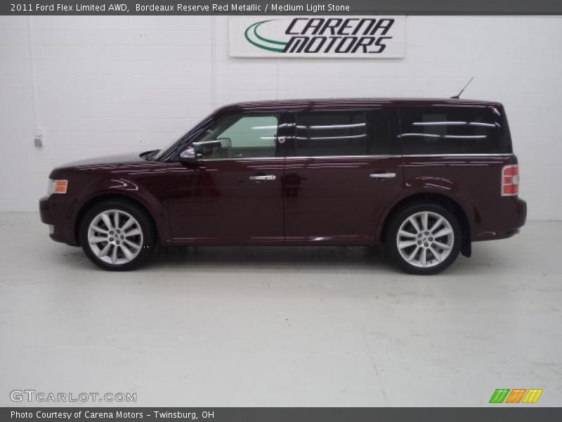 Bordeaux Reserve Red Metallic / Medium Light Stone 2011 Ford Flex Limited AWD