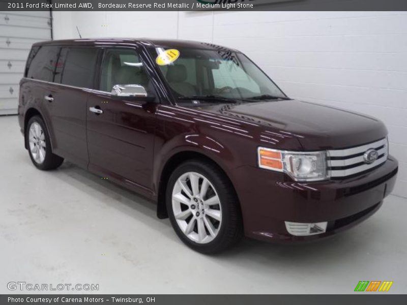 Bordeaux Reserve Red Metallic / Medium Light Stone 2011 Ford Flex Limited AWD