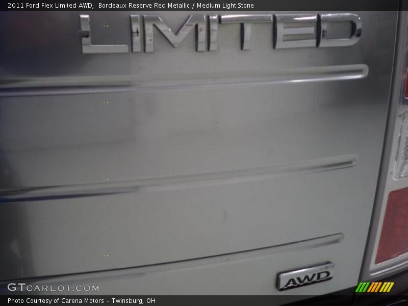 Bordeaux Reserve Red Metallic / Medium Light Stone 2011 Ford Flex Limited AWD