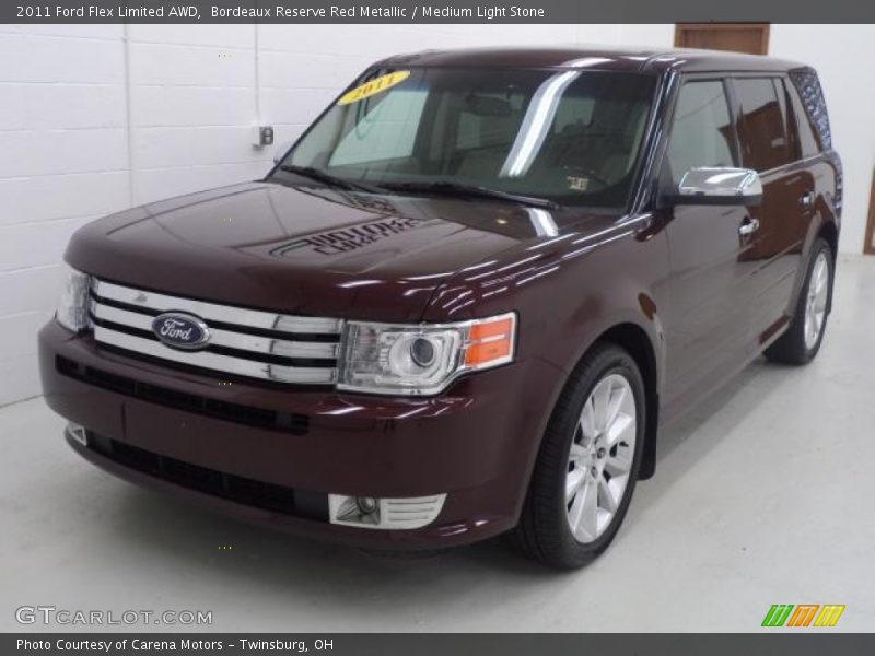 Bordeaux Reserve Red Metallic / Medium Light Stone 2011 Ford Flex Limited AWD