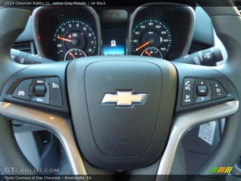 Ashen Gray Metallic / Jet Black 2014 Chevrolet Malibu LS
