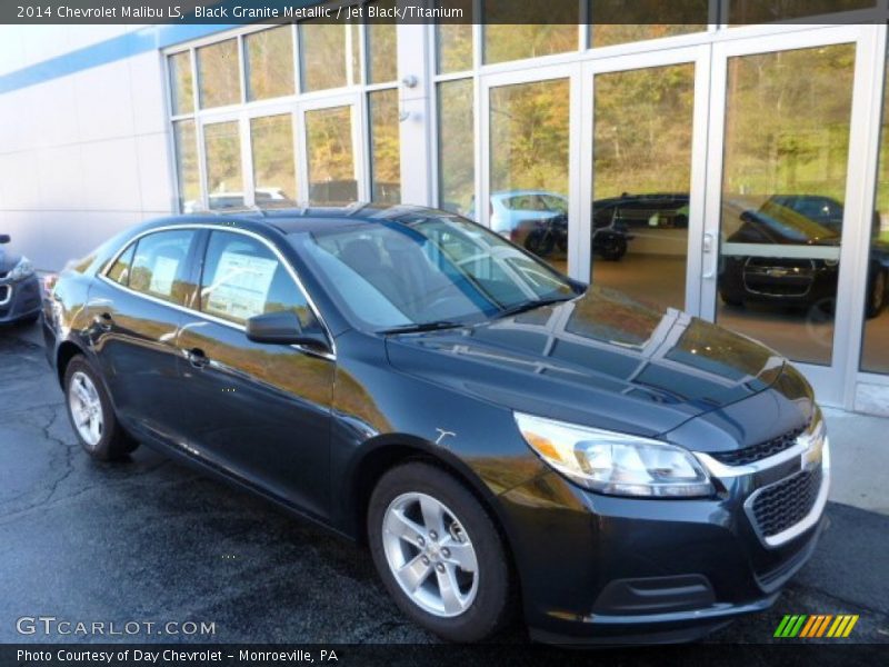 Black Granite Metallic / Jet Black/Titanium 2014 Chevrolet Malibu LS