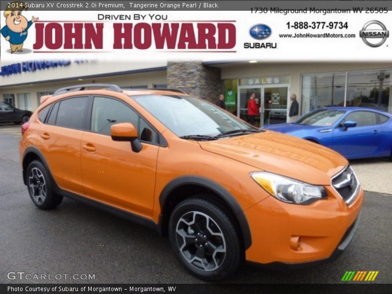 Tangerine Orange Pearl / Black 2014 Subaru XV Crosstrek 2.0i Premium